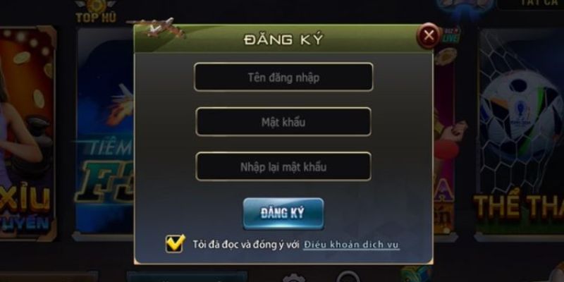 Các bước để đăng ký tài khoản tại cổng game cho người chơi mới