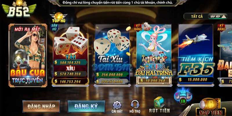 Khám phá thế giới giải trí mini game B52